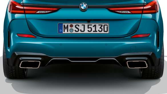 Obloge ispušne cijevi BMW serije 2 Gran Coupé F44 Obloge ispušne cijevi BMW serije 2 Gran Coupé F44 Snapper Rocks Blue metalik u pogledu izbliza