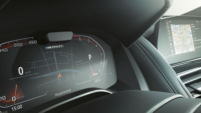 BMW M850i xDrive, digitalna instrument ploča, Driving Assistant Plus. BMW M850i xDrive, digitalna instrument ploča, Driving Assistant Plus.