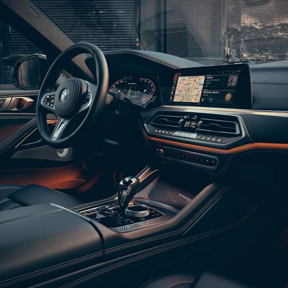 Unutrašnjost BMW-a X6. Unutrašnjost BMW-a X6.