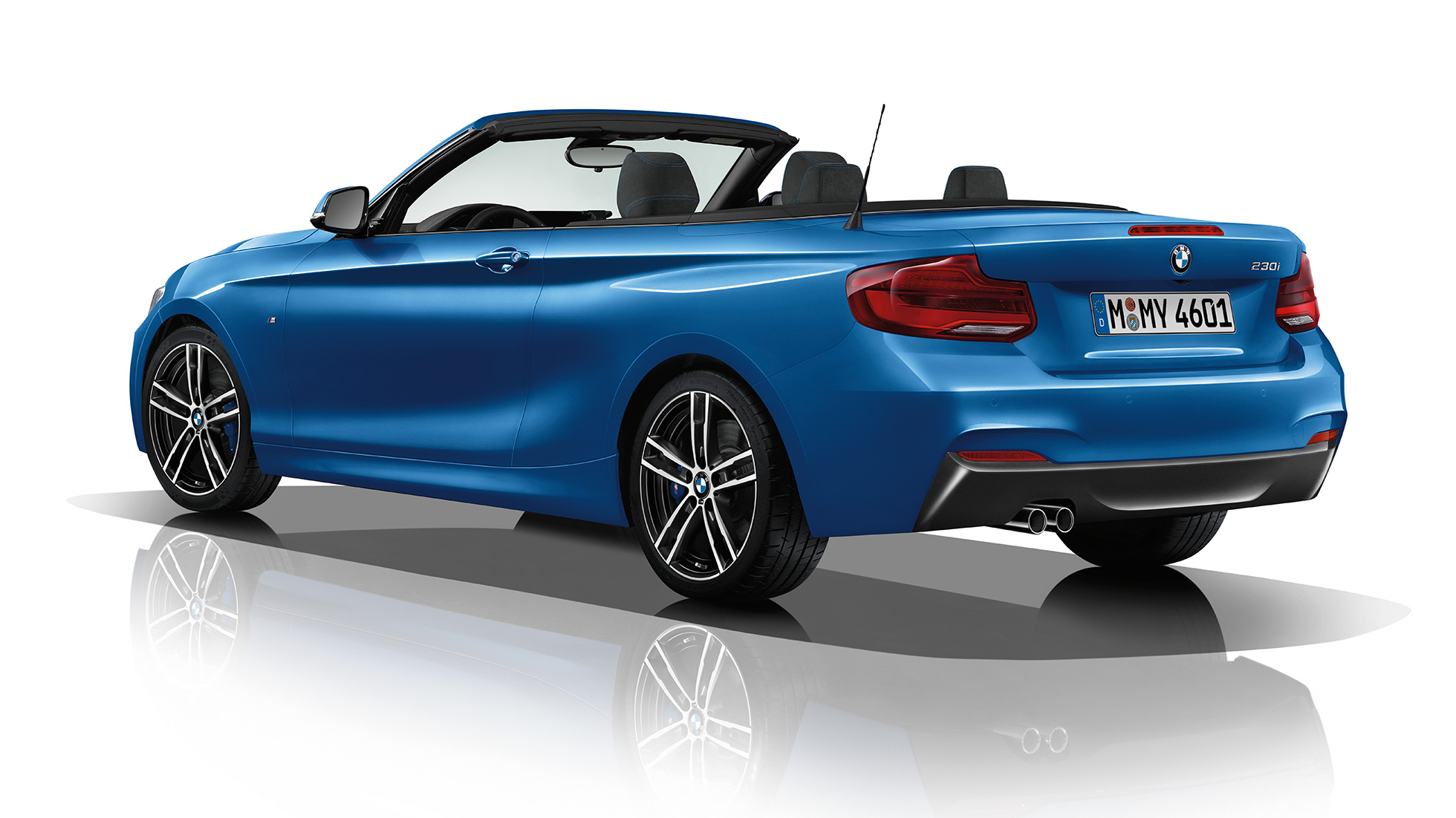BMW serije 2 Cabrio, tročetvrtinski stražnji prikaz Modela M Sport BMW serije 2 Cabrio, tročetvrtinski stražnji prikaz Modela M Sport