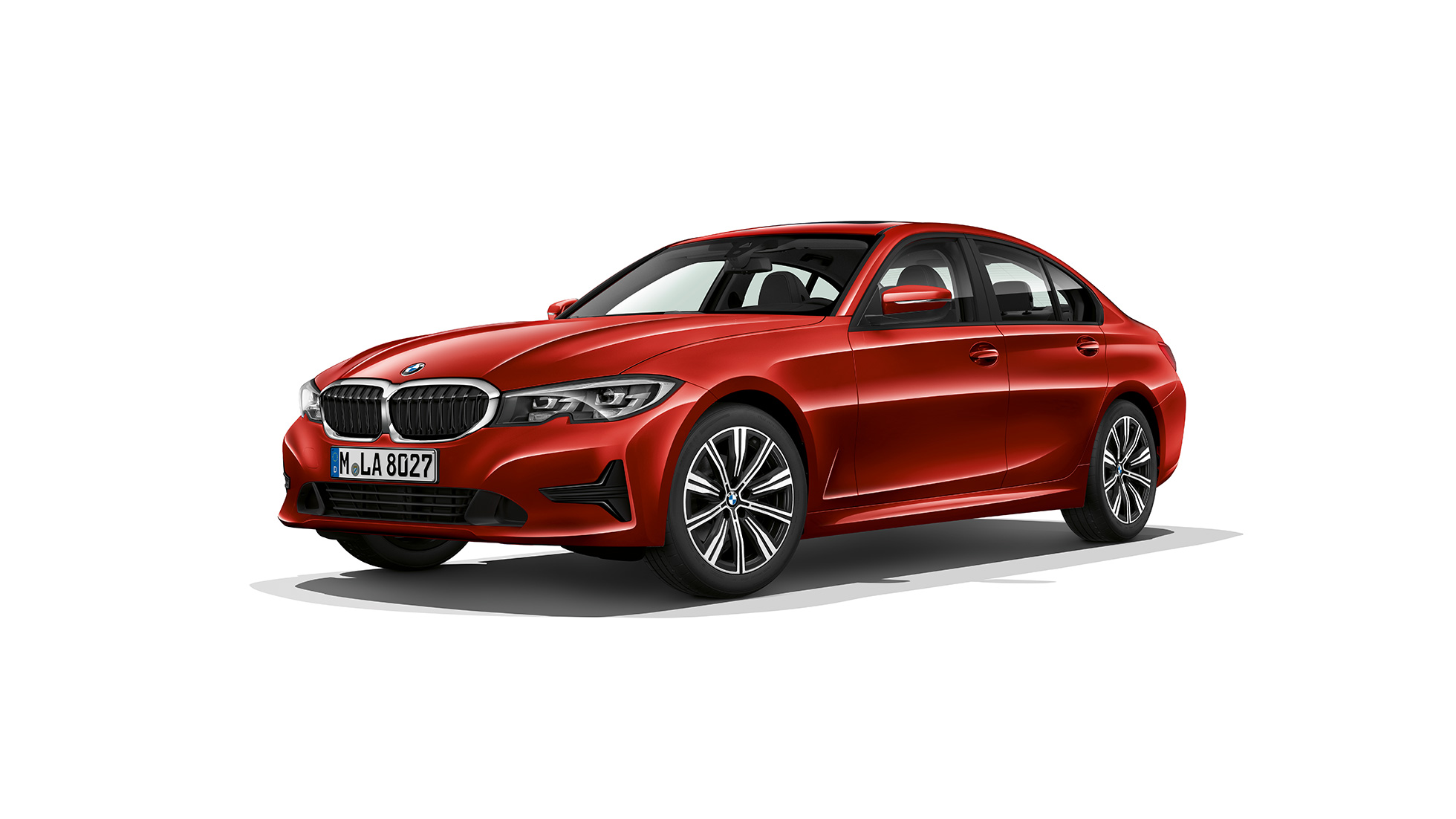 BMW serije 3 limuzina, Model Advantage. Bočni stacionarni prikaz BMW-a serije 3 limuzina kao Model Advantage.