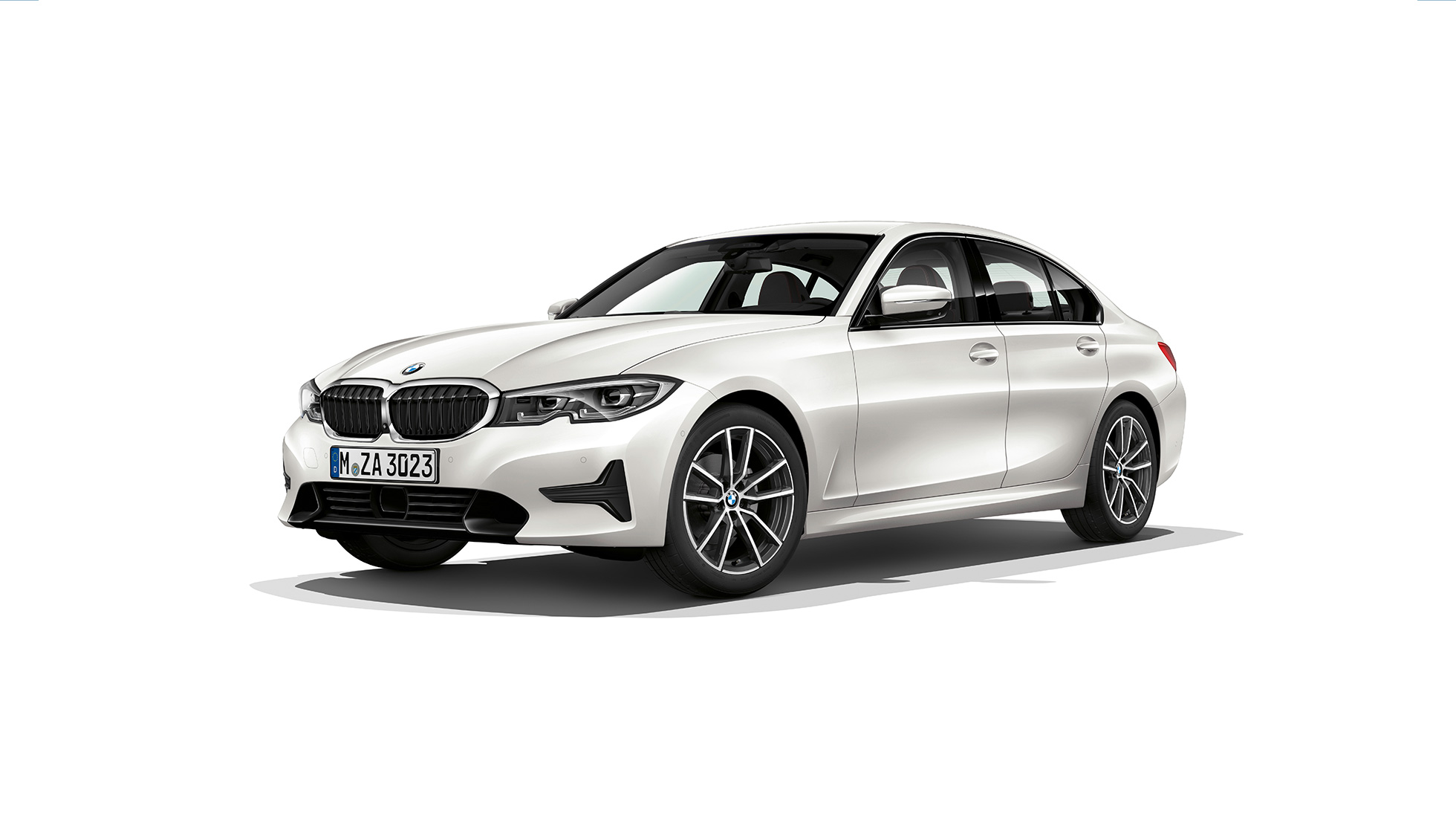 BMW serije 3 limuzina, Model Sport Line. Bočni stacionarni prikaz BMW-a serije 3 limuzina kao Model Sport Line.