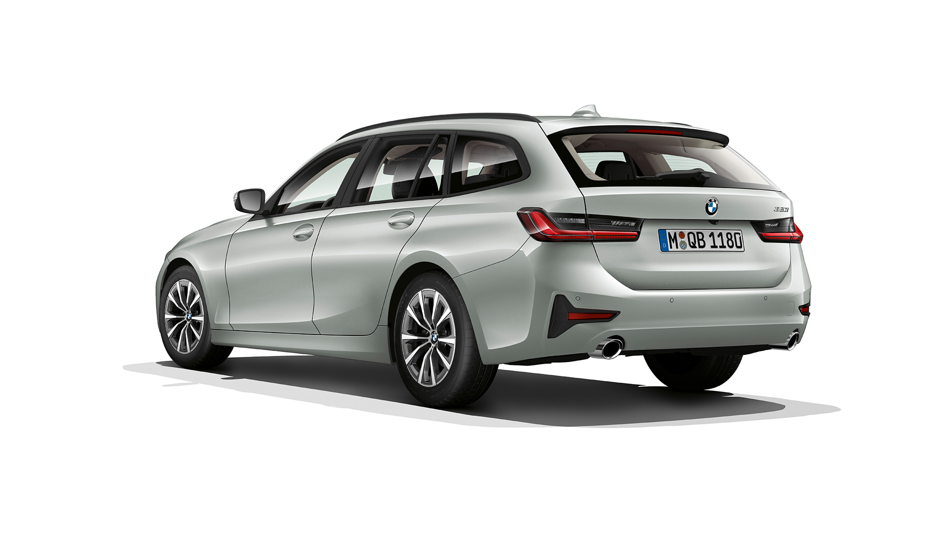 Tročetvrtinski prikaz stražnjeg kraja modela Advantage BMW serije 3 Touring, tročetvrtinski prikaz stražnjeg kraja modela Advantage