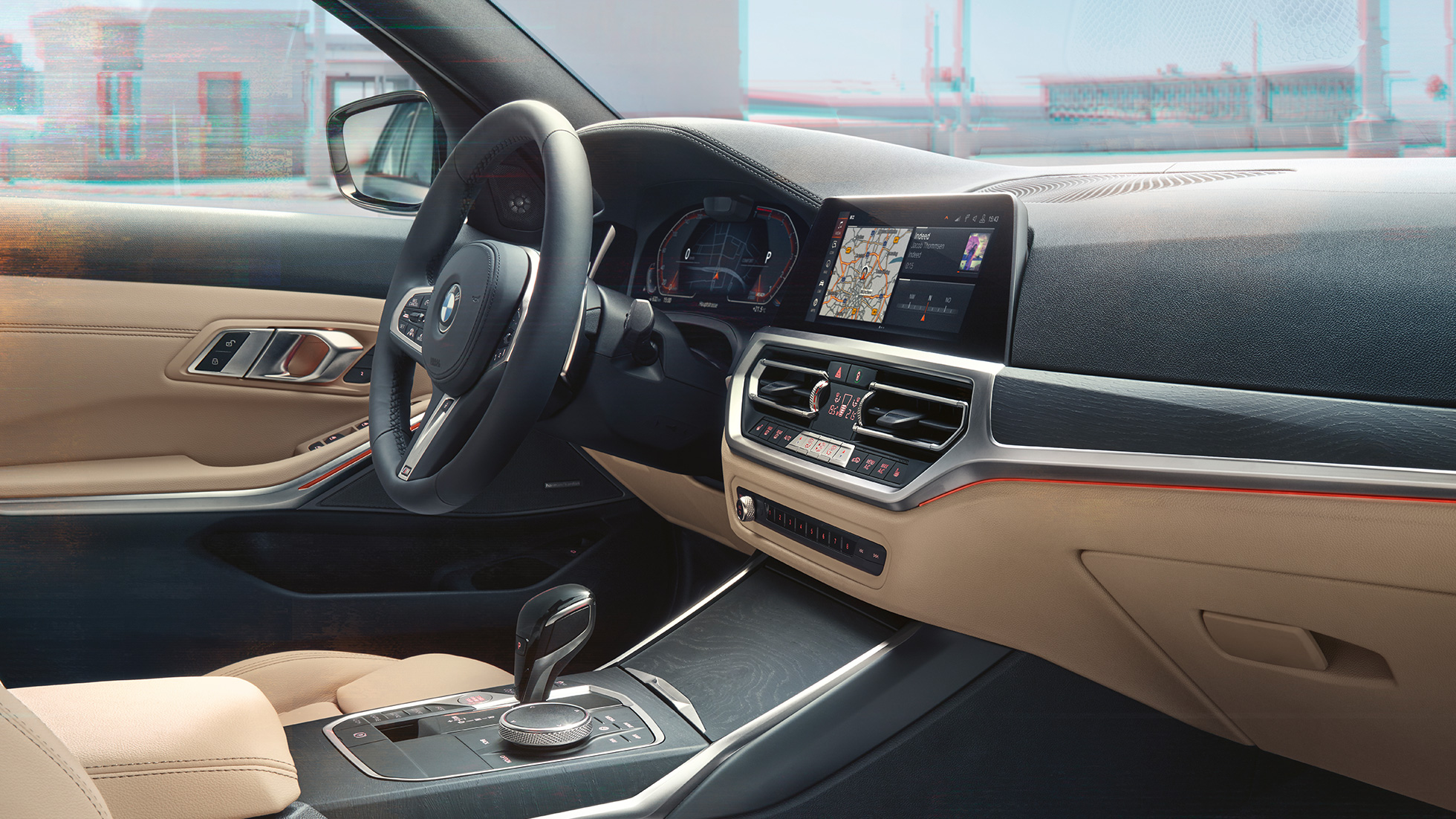 BMW serije 3 Touring, prikaz kokpita BMW serije 3 Touring, prikaz kokpita sa strane suvozača