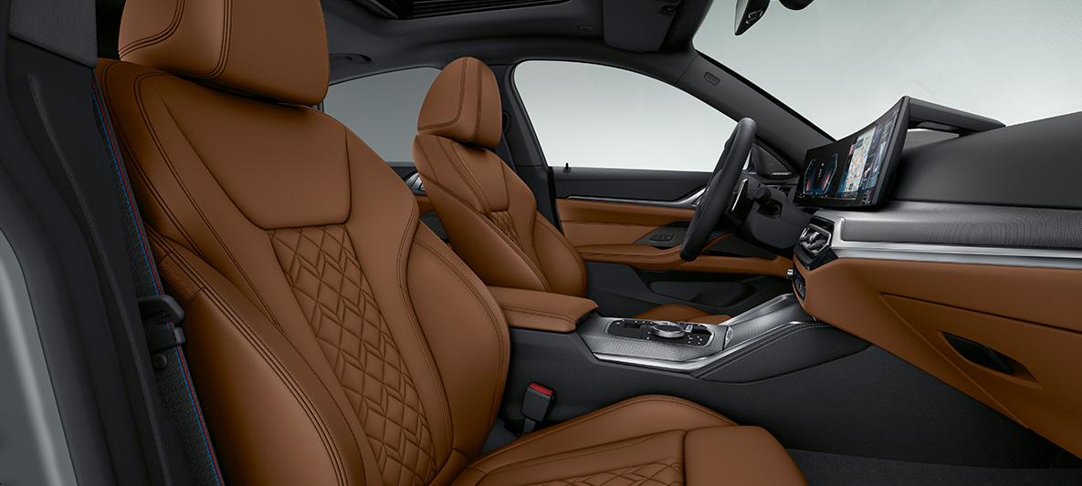 BMW Individual puna koža obloga 'Merino' Tartufo BMW serije 4 Gran Coupé G26 2021 unutrašnjost BMW Individual puna koža obloga 'Merino' Tartufo BMW serije 4 Gran Coupé G26 2021 unutrašnjost