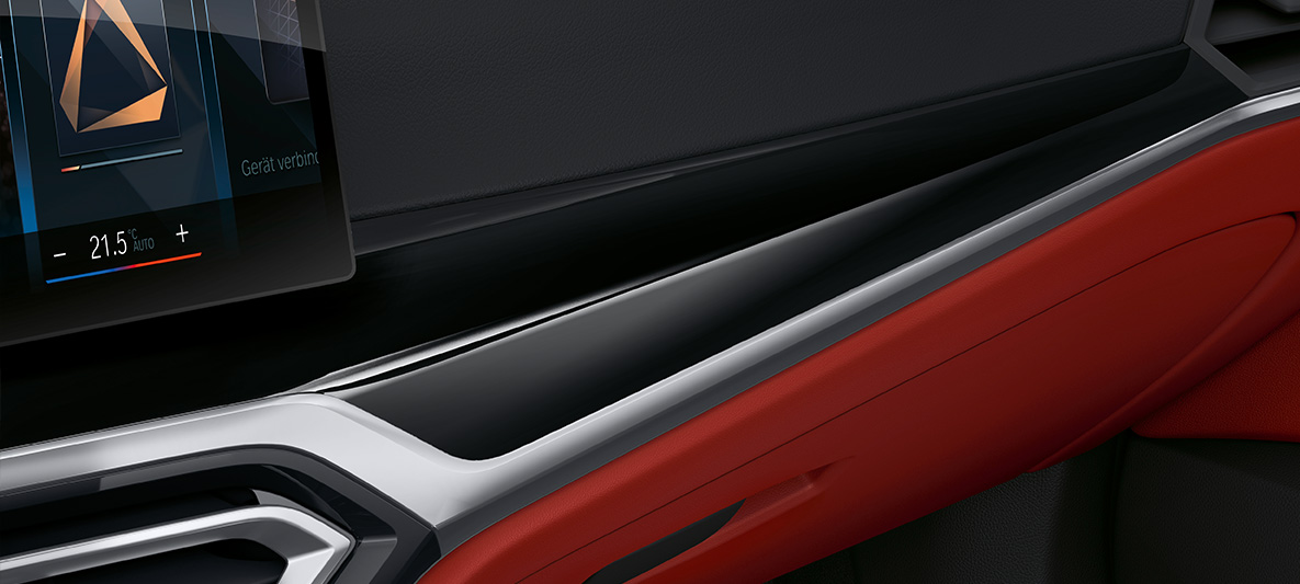 Unutrašnja obloga piano finish Black BMW serije 4 Gran Coupé G26 2021 unutrašnjost BMW Individual unutrašnja obloga piano finish Black BMW serije 4 Gran Coupé G26 2021 unutrašnjost