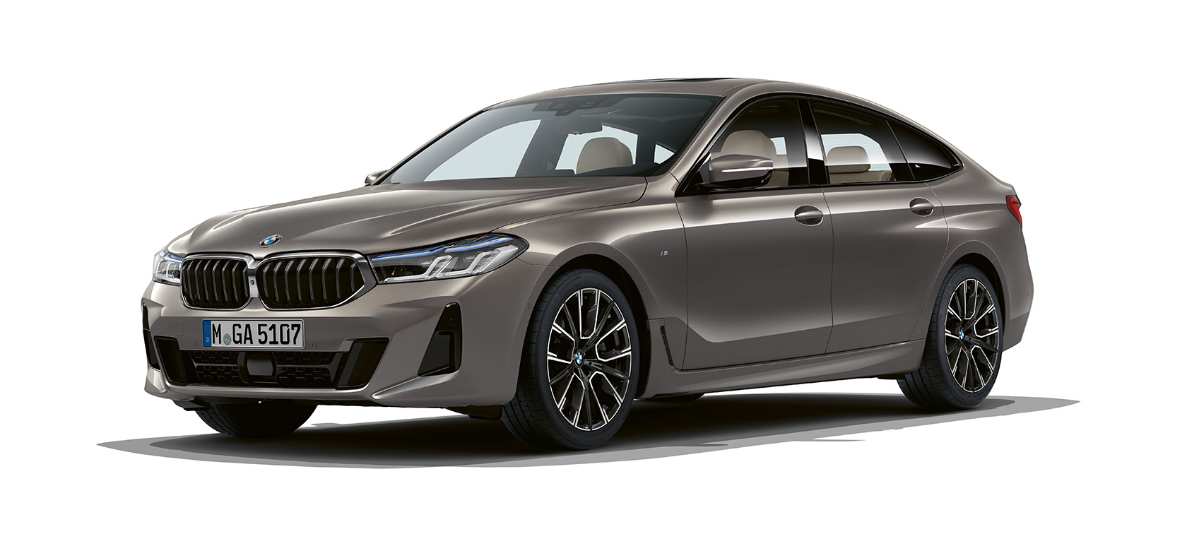 BMW serije 6 Gran Turismo G32 2020 BMW serije 6 Gran Turismo 640i xDrive G32 2020 Bernina Grey tročetvrtinski bočni prikaz