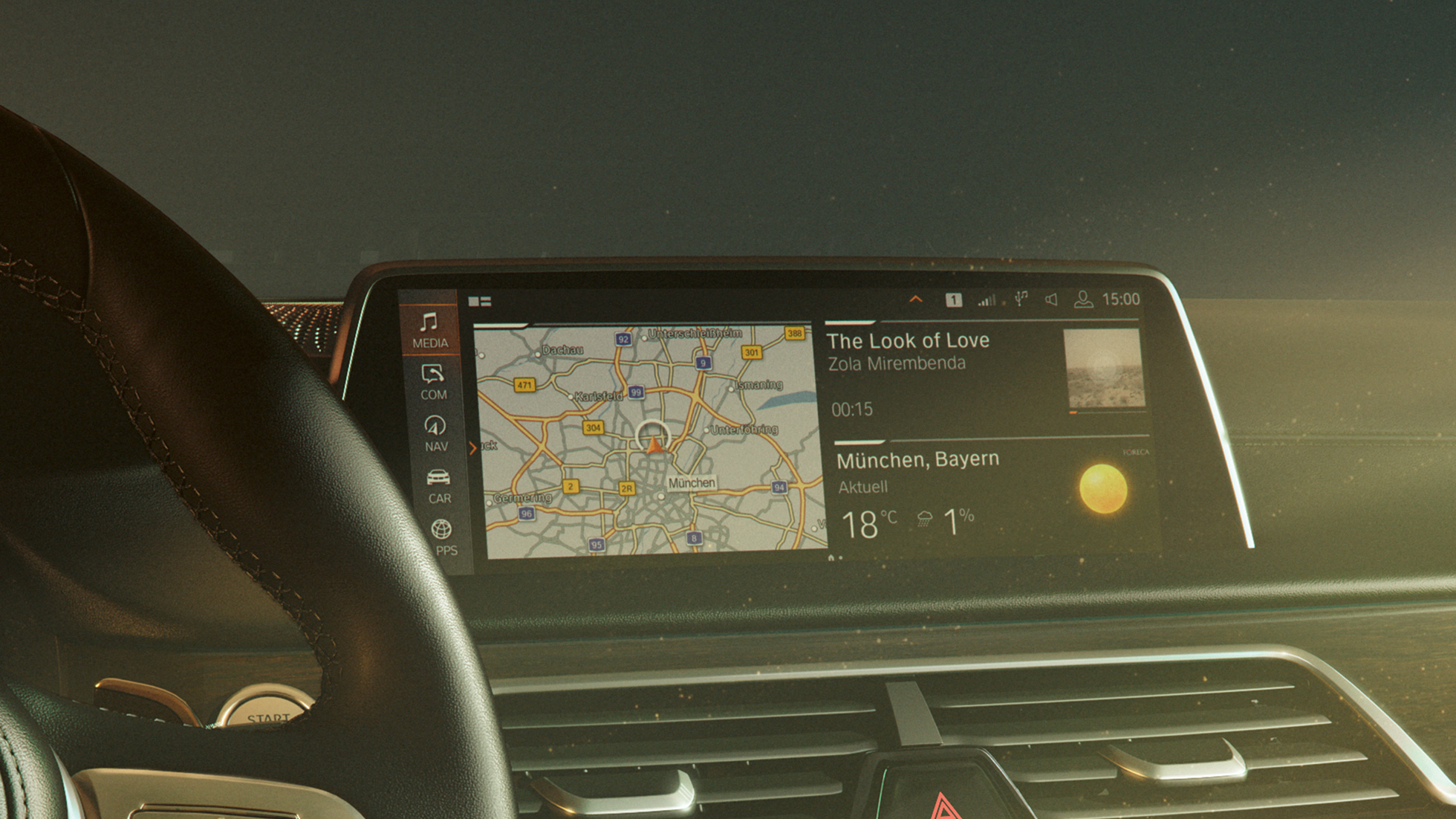 BMW Operating System 7.0 BMW serije 7 Limuzina: BMW Operating System 7.0 na kontrolnom zaslonu
