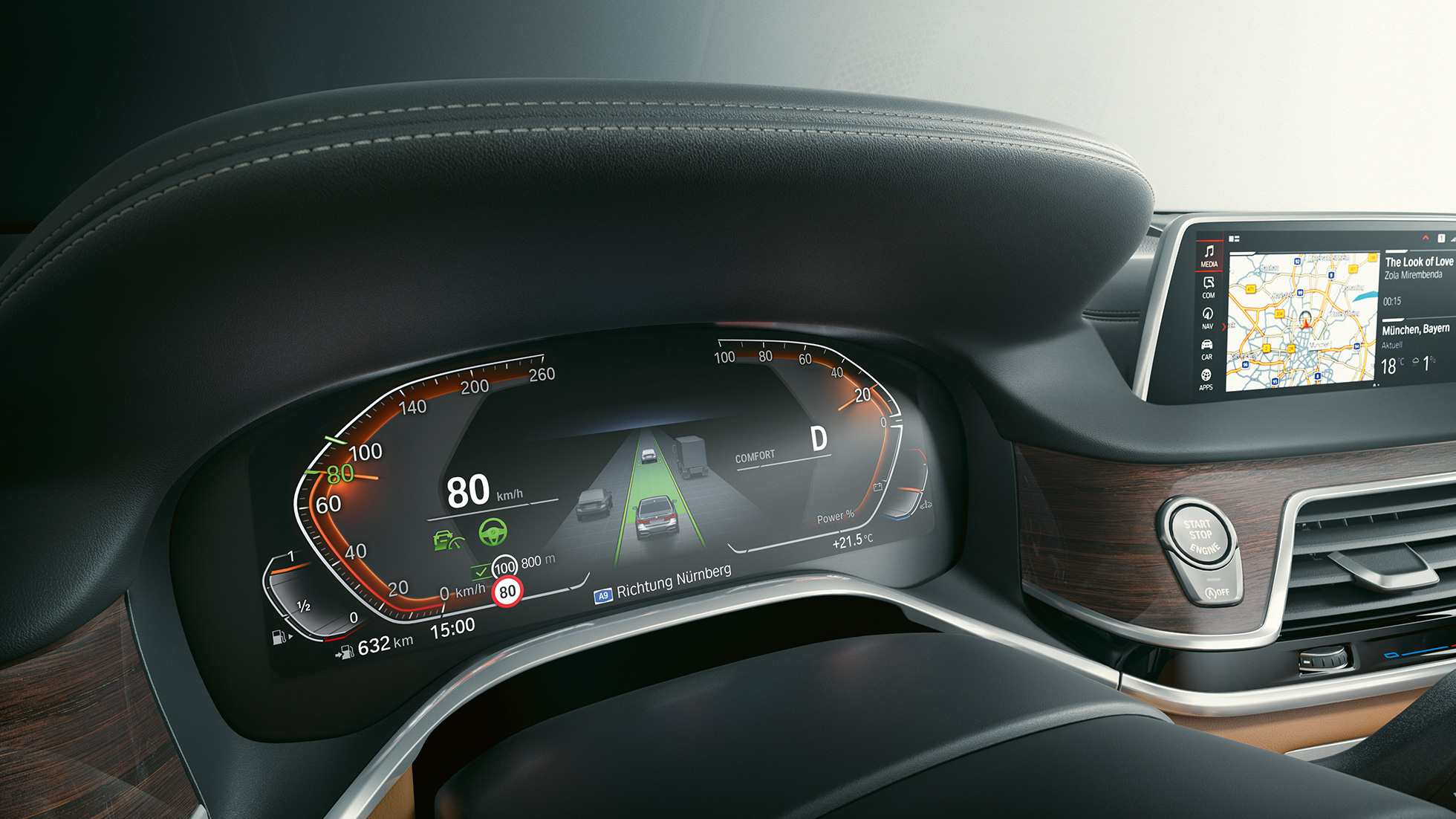BMW serije 7 Limuzina: BMW Live Cockpit Professional BMW serije 7 limuzina: detaljan prikaz opcije BMW Live Cockpit Professional