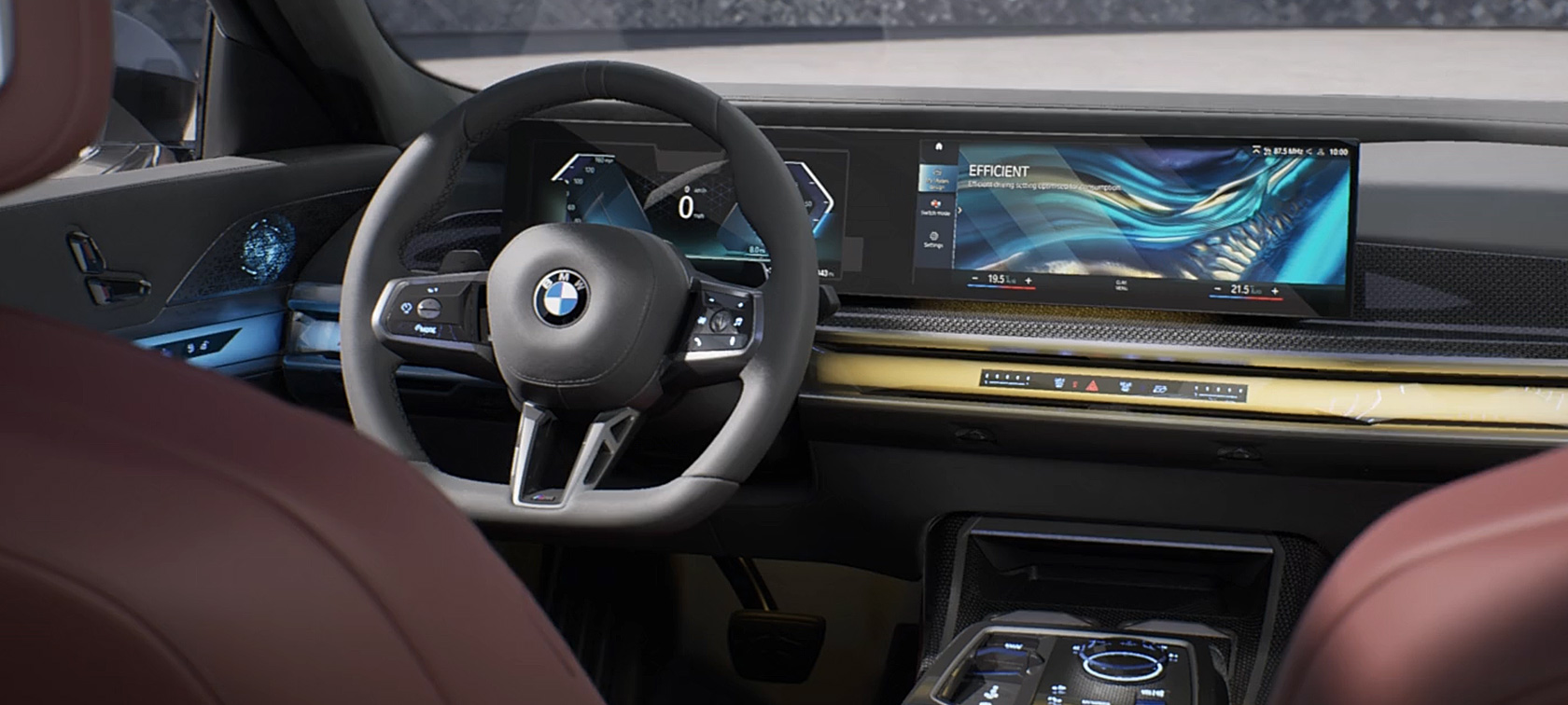 Dizajn unutrašnjosti BMW serije 7 Limuzina G70 ICE 740i M sport paket BMW serije 7 Limuzina G70 ICE 740i M sport paket dizajn unutrašnjosti