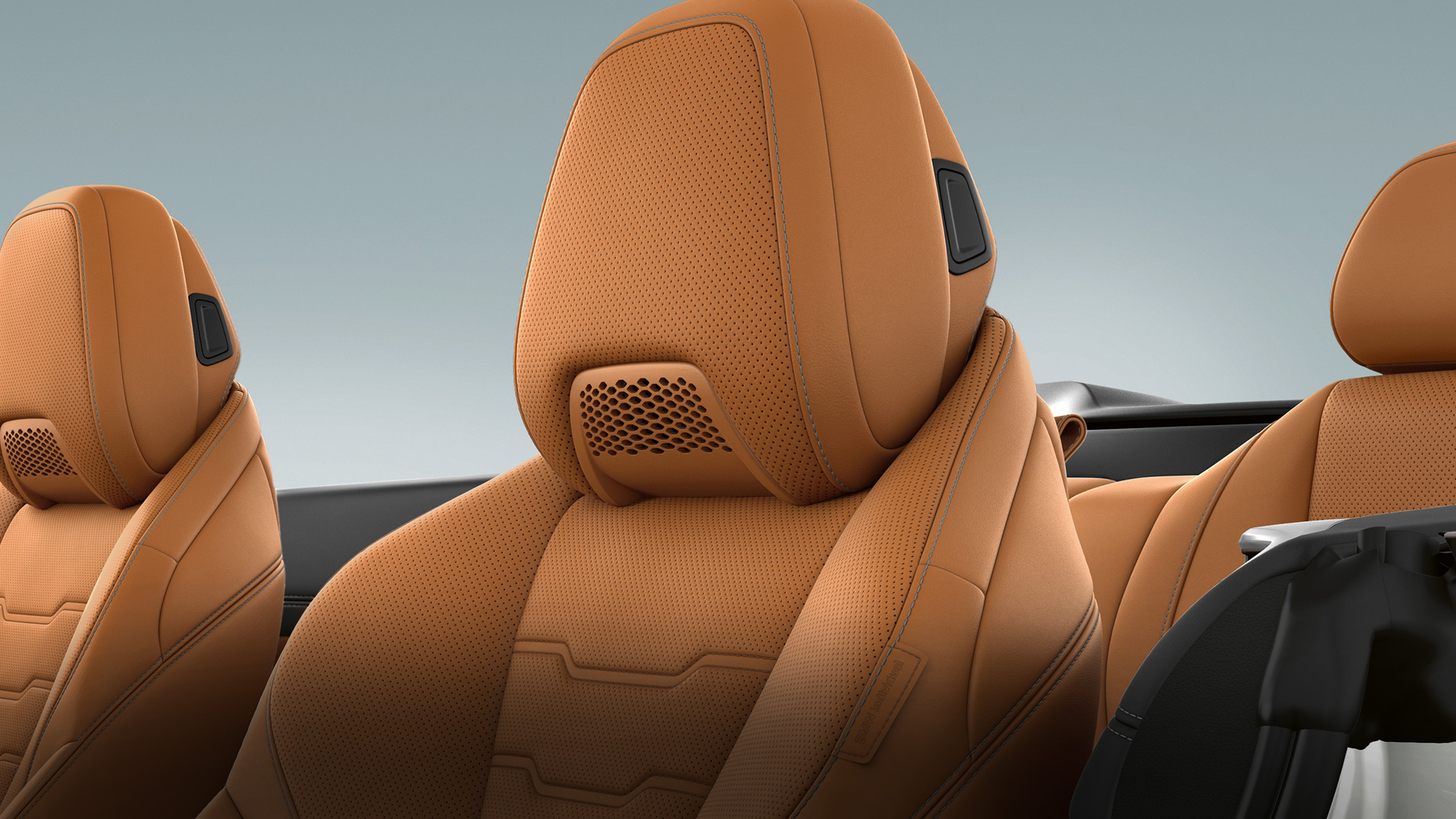 BMW M850i xDrive, višenamjenska sjedala s grijačem naslona za glavu, Cognac ‘Merino’ koža. BMW M850i xDrive, višenamjenska sjedala s grijačem naslona za glavu, Cognac ‘Merino’ koža.