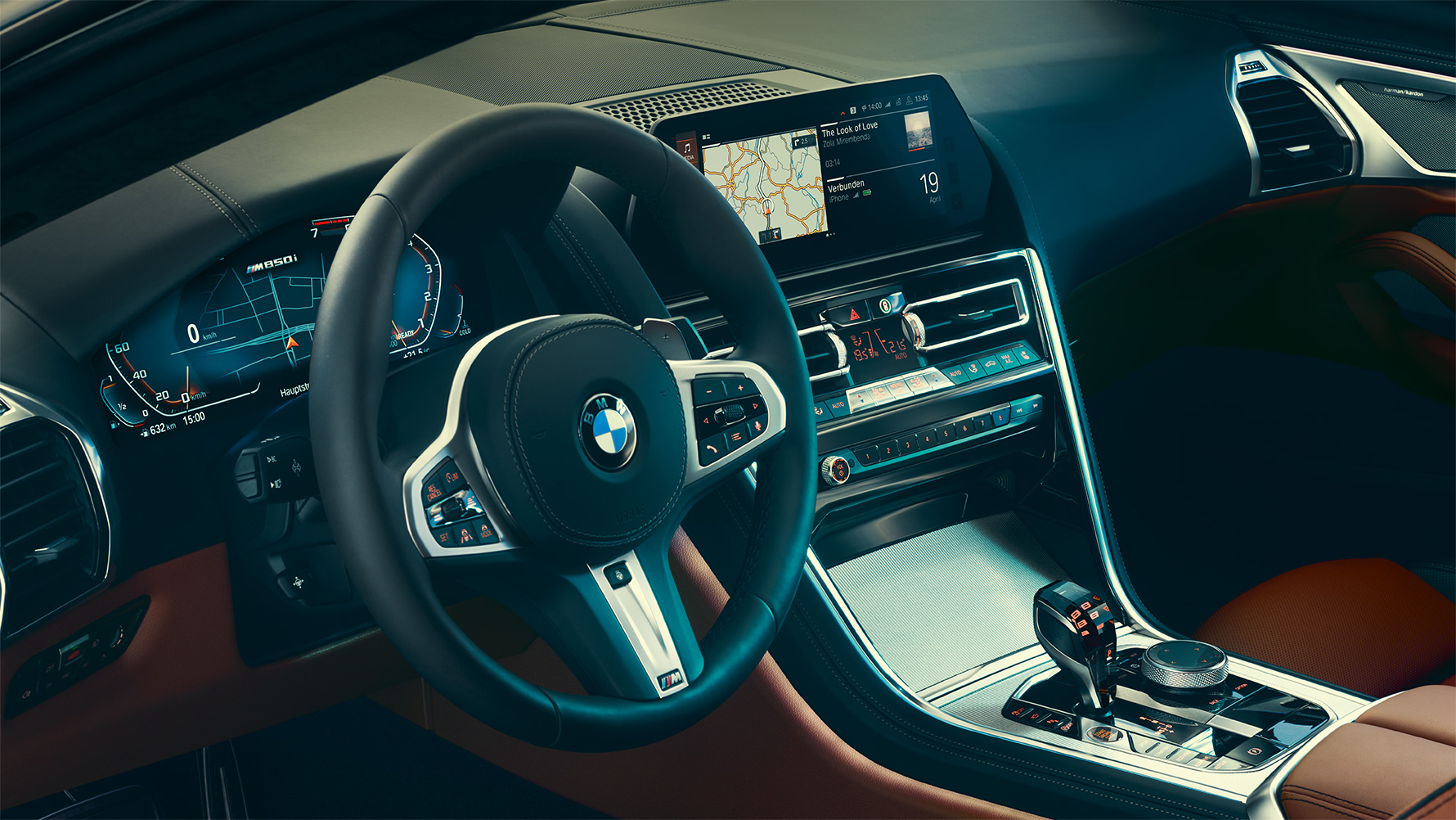 BMW serije 8 Coupé, kokpit Detaljan prikaz kokpita BMW-a Serije 8 Coupé