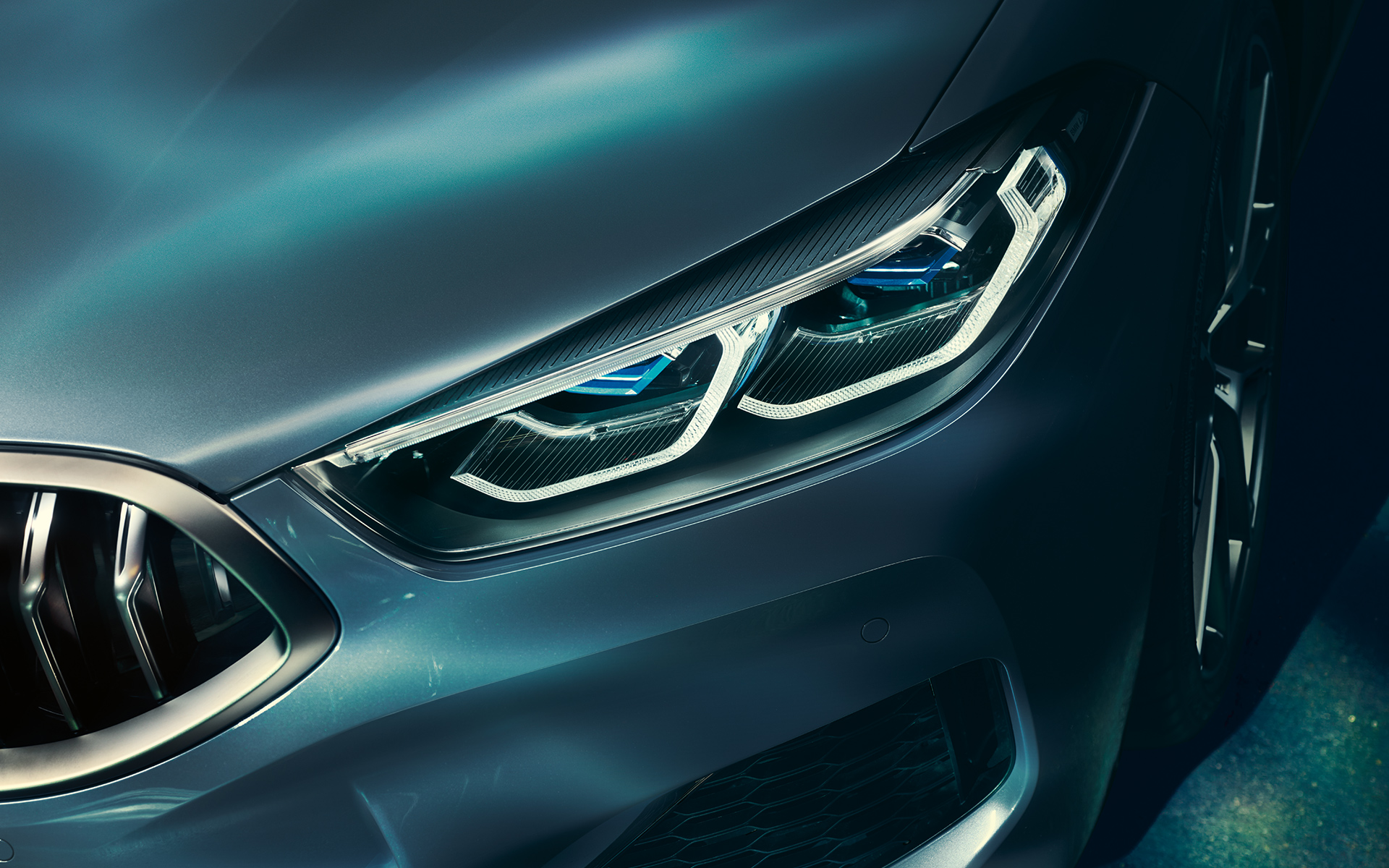 BMW serije 8 Coupé, laserska svjetla Detaljan prikaz laserskih svjetala BMW-a serije 8 Coupé.