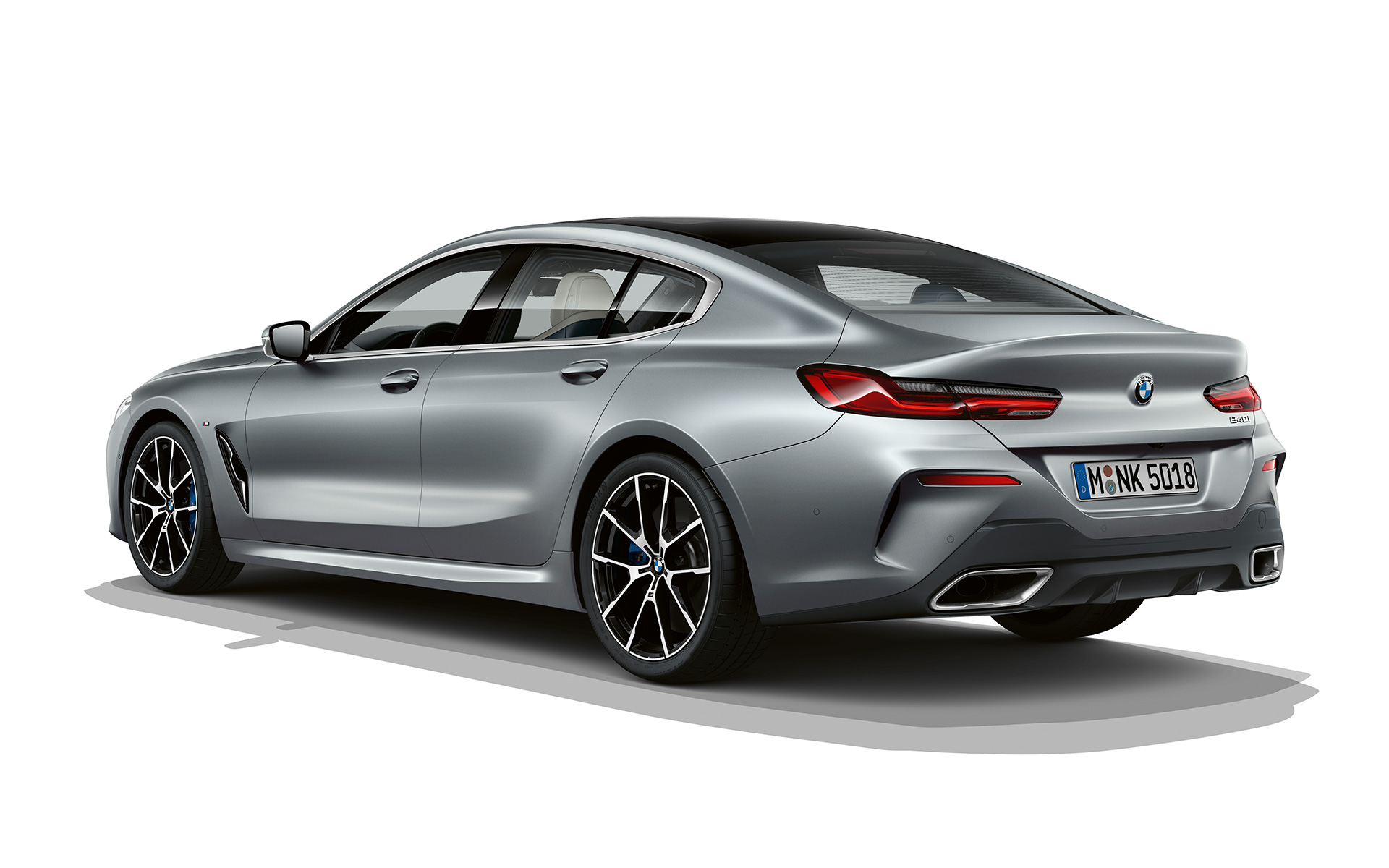 Frozen Temptation tročetvrtinski stražnji prikaz BMW serije 8 Gran Coupé, tročetvrtinski stražnji prikaz