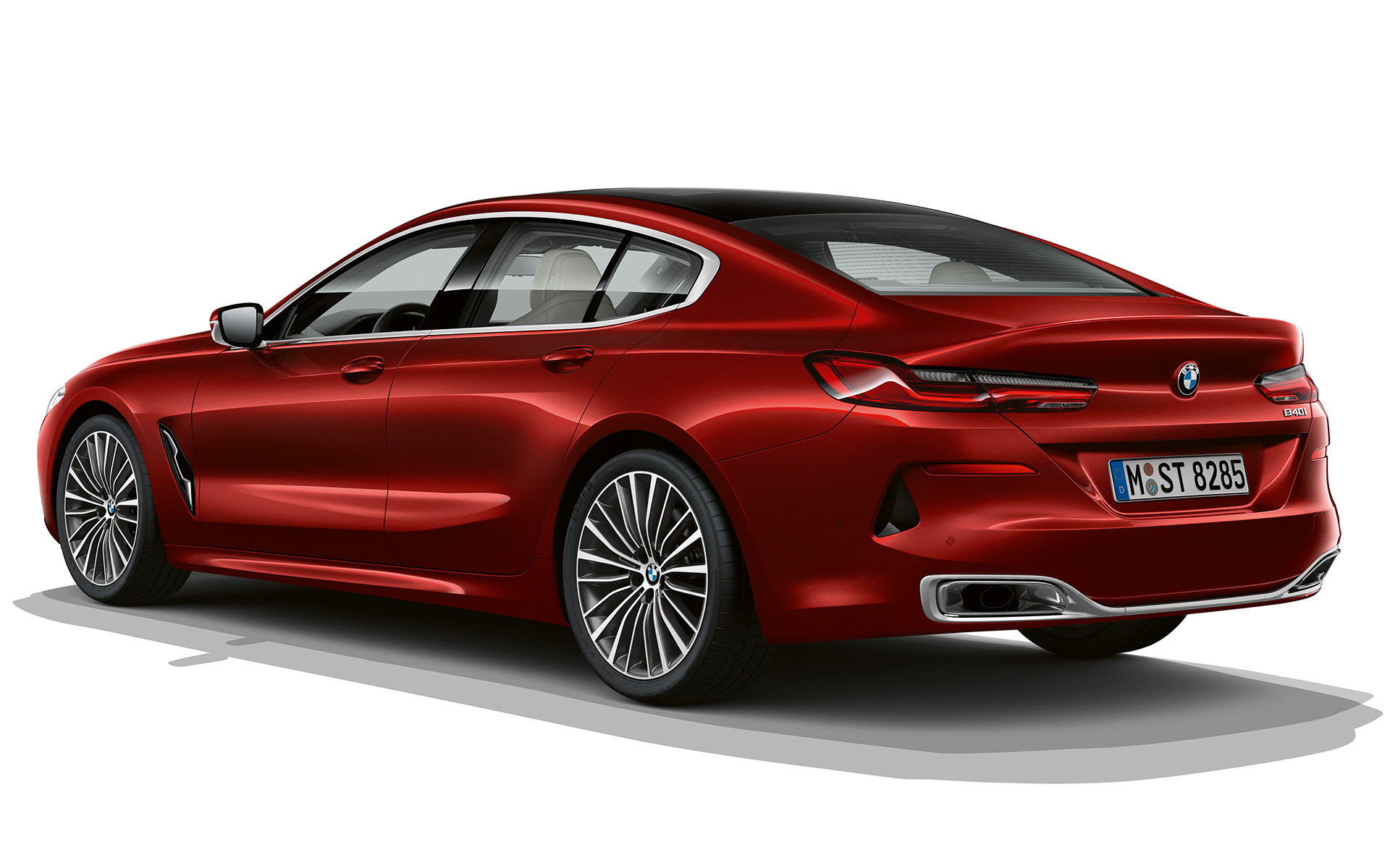 Impulsive Heat tročetvrtinski prikaz stražnjeg kraja BMW serije 8 Gran Coupé, Impulsive Heat tročetvrtinski prikaz stražnjeg kraja