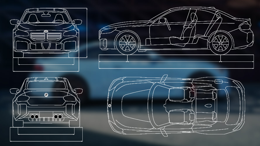 BMW M2 automobili G87 G42 Vanjski motiv Vanjski motiv BMW M2 automobili G87 G42