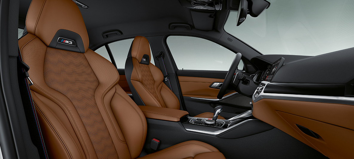 BMW Individual full koža 'Merino' Tartufo BMW M3 limuzina G80 2020 unutrašnjost BMW Individual full koža 'Merino' Tartufo BMW M3 limuzina G80 2020 unutrašnjost