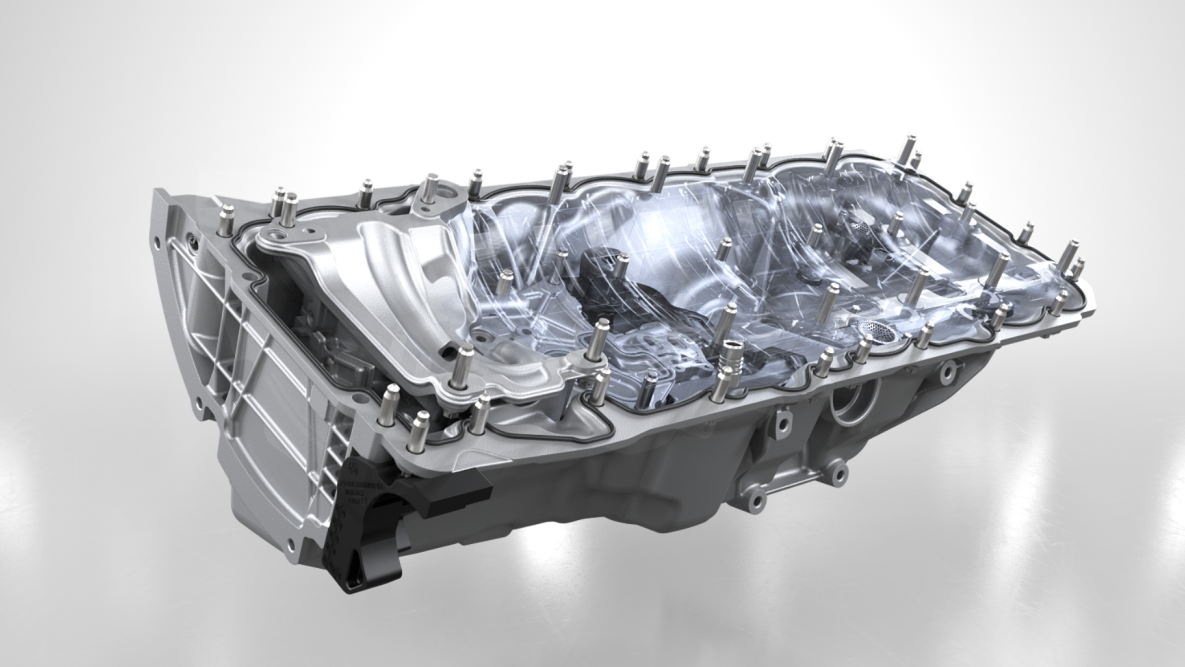 M TwinPower Turbo šesterocilindarski benzinski motor visokih performansi, opskrba uljem. BMW X4 M Competition i BMW X4 M, M TwinPower Turbo šesterocilindarski benzinski motor visokih performansi, opskrba uljem.