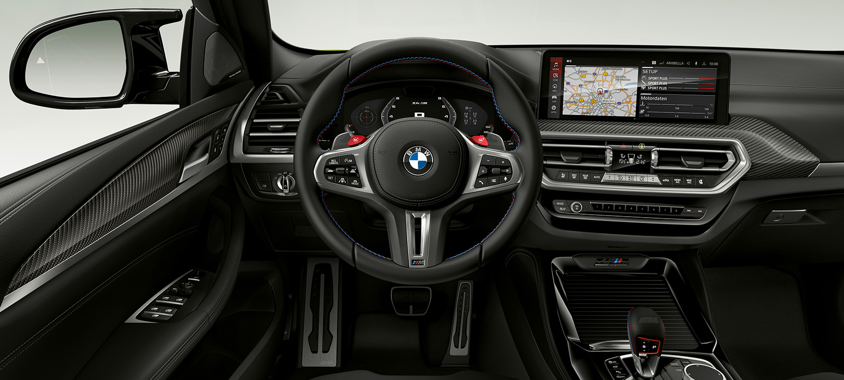 Kokpit BMW X4 M Competition F98 LCI Facelift 2021 BMW X4 M Competition F98 LCI Facelift 2021 kokpit unutrašnjost