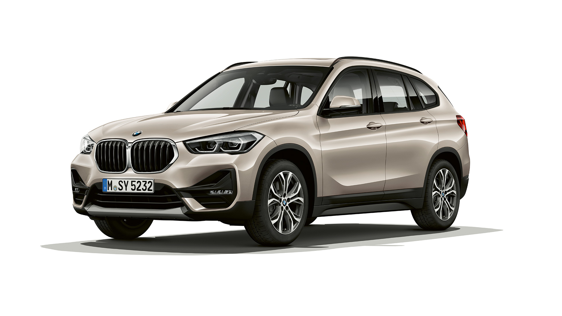 BMW X1, Model Advantage, tročetvrtinski prednji prikaz BMW X1, Model Advantage, tročetvrtinski prednji prikaz studijske fotografije