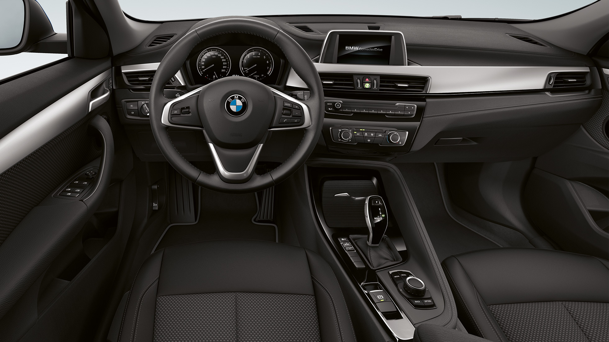 Kokpit u unutrašnjosti BMW-a X2 sDrive20i model Advantage Prikaz kokpita u unutrašnjosti BMW-a X2 sDrive20i model Advantage 2018 F39