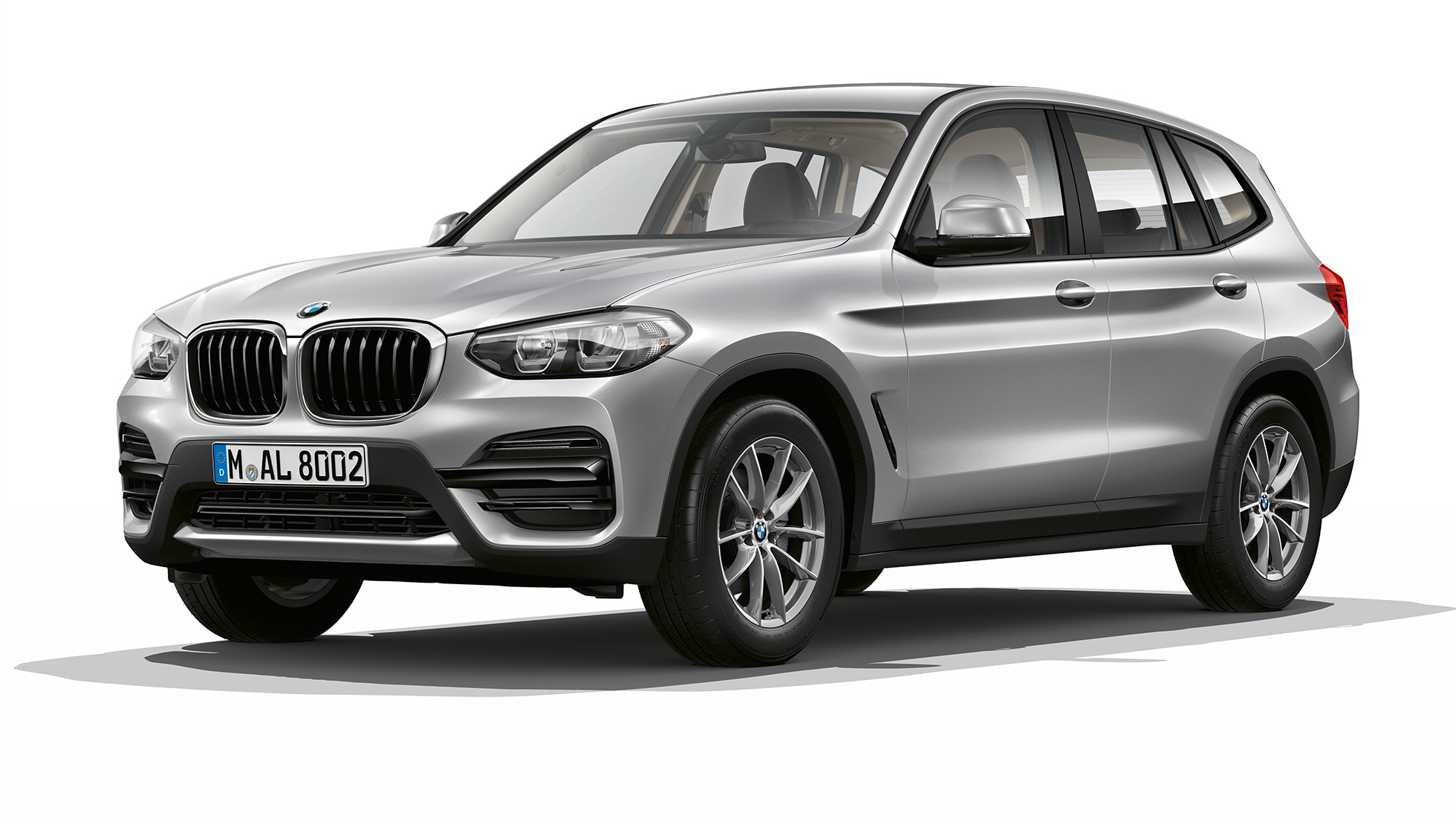 BMW X3, Osnovni model, tročetvrtinski prikaz prednjeg kraja BMW X3, Osnovni model, tročetvrtinski prikaz prednjeg kraja