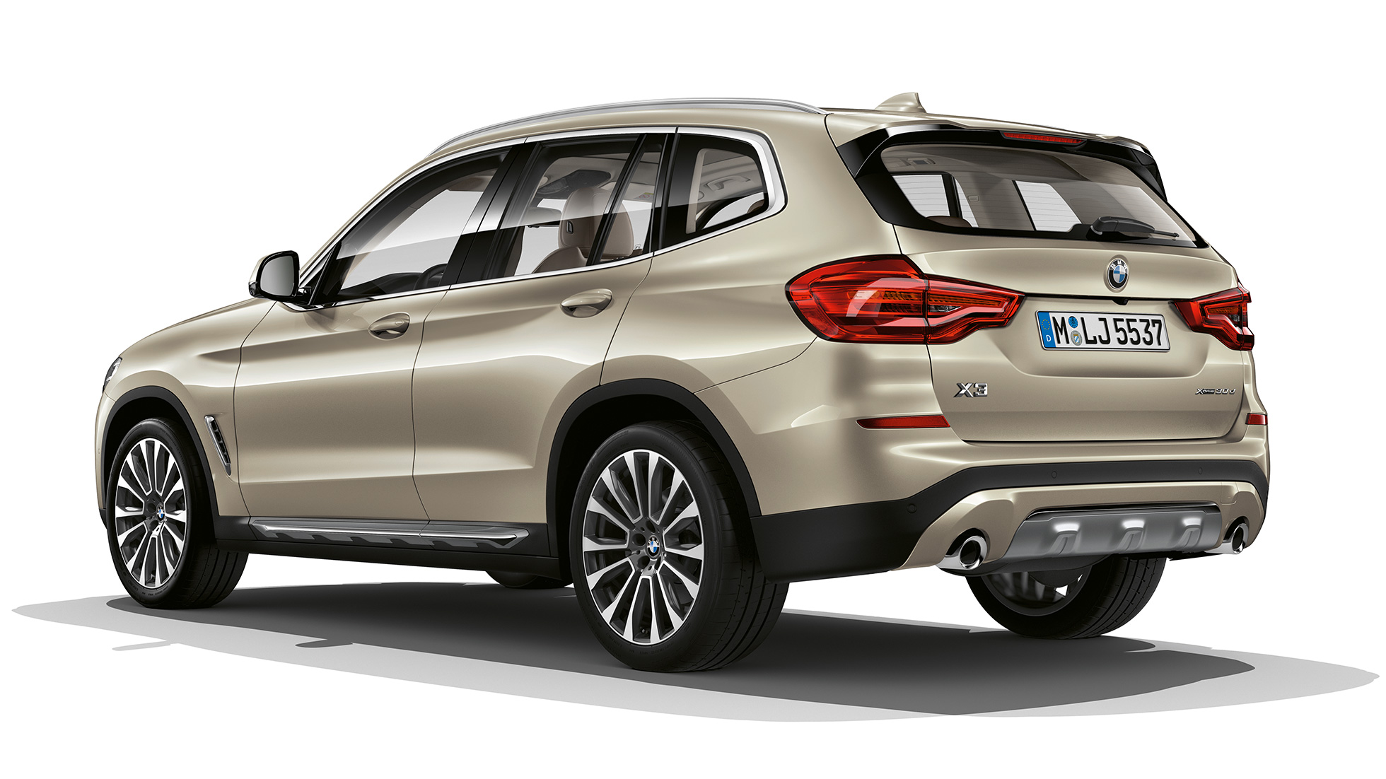 BMW X3 M40i, Model Luxury Line, tročetvrtinski prikaz stražnjeg kraja BMW X3 M40i, Model Luxury Line, tročetvrtinski prikaz stražnjeg kraja
