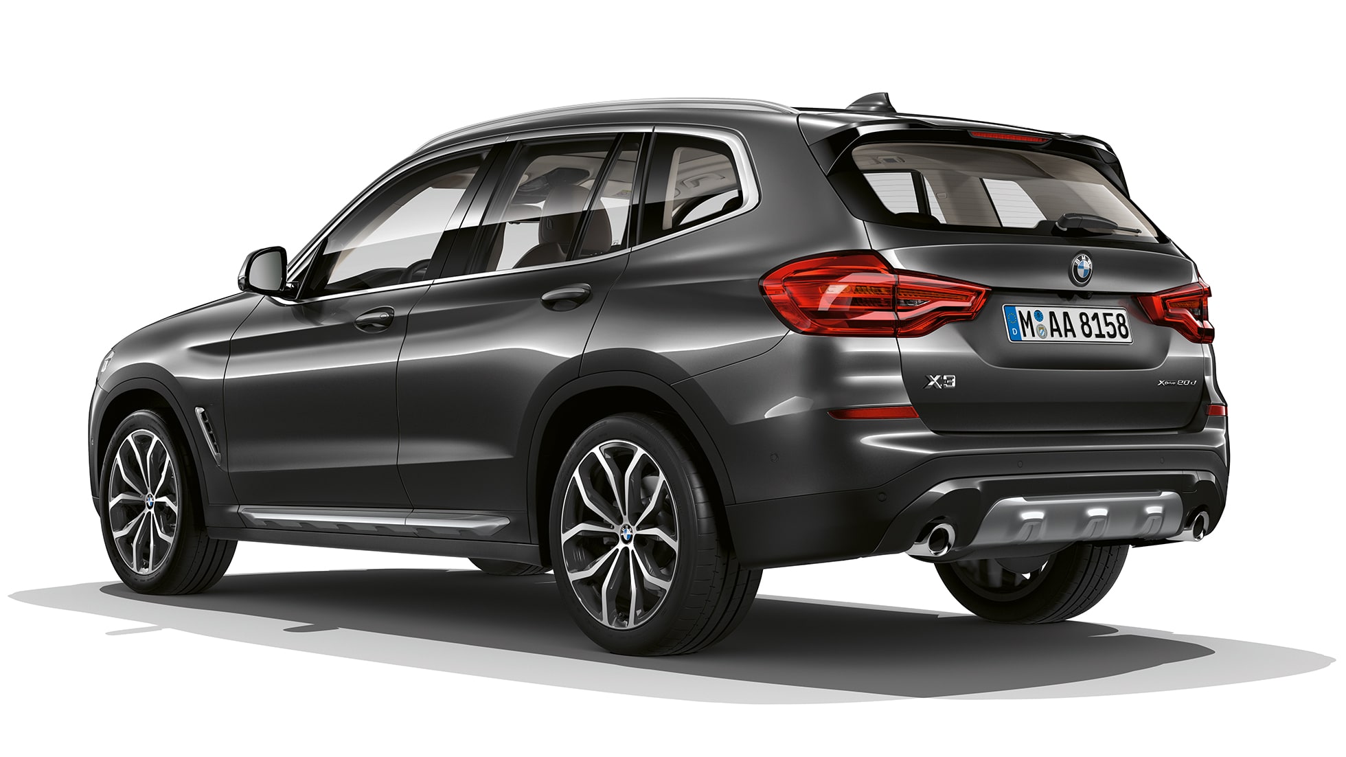 BMW X3 M40i, Model xLine, tročetvrtinski prikaz stražnjeg kraja BMW X3 M40i, Model xLine, tročetvrtinski prikaz stražnjeg kraja