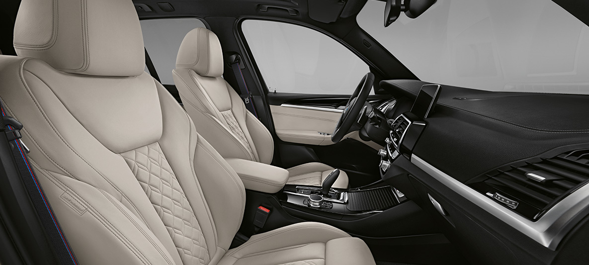 BMW X3, BMW Individual produljena 'Merino' koža najfinije teksture u Ivory White boji BMW X3, BMW Individual produljena 'Merino' koža najfinije teksture u Ivory White boji