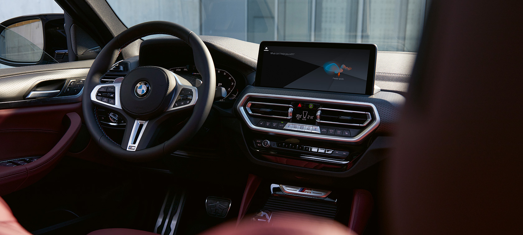 BMW X4 G02 unutrašnjost Koža Tacora Red 2021 BMW X4 G02 unutrašnjost Koža Tacora Red 2021