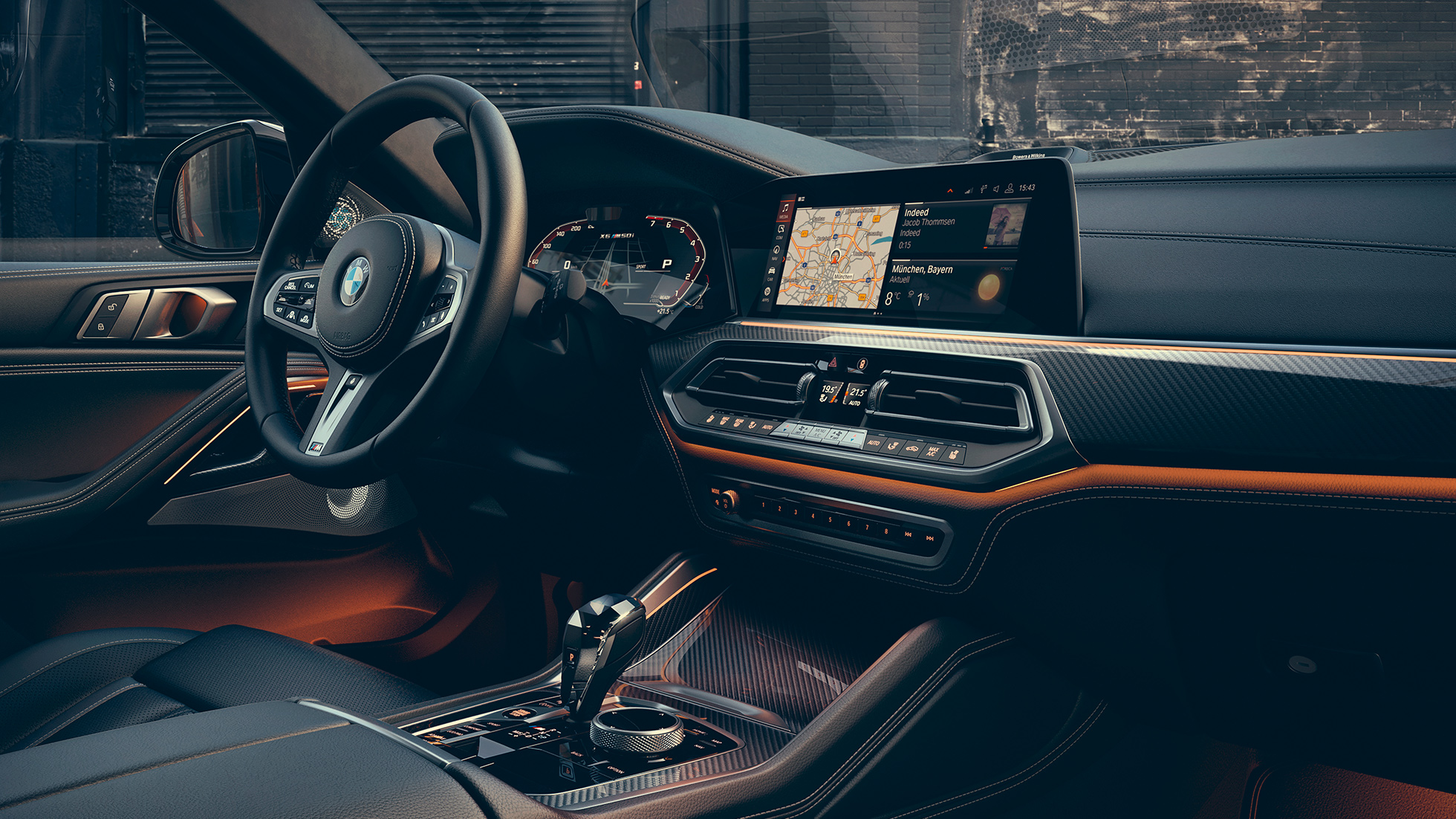 Unutrašnjost BMW-a X6. Unutrašnjost BMW-a X6.