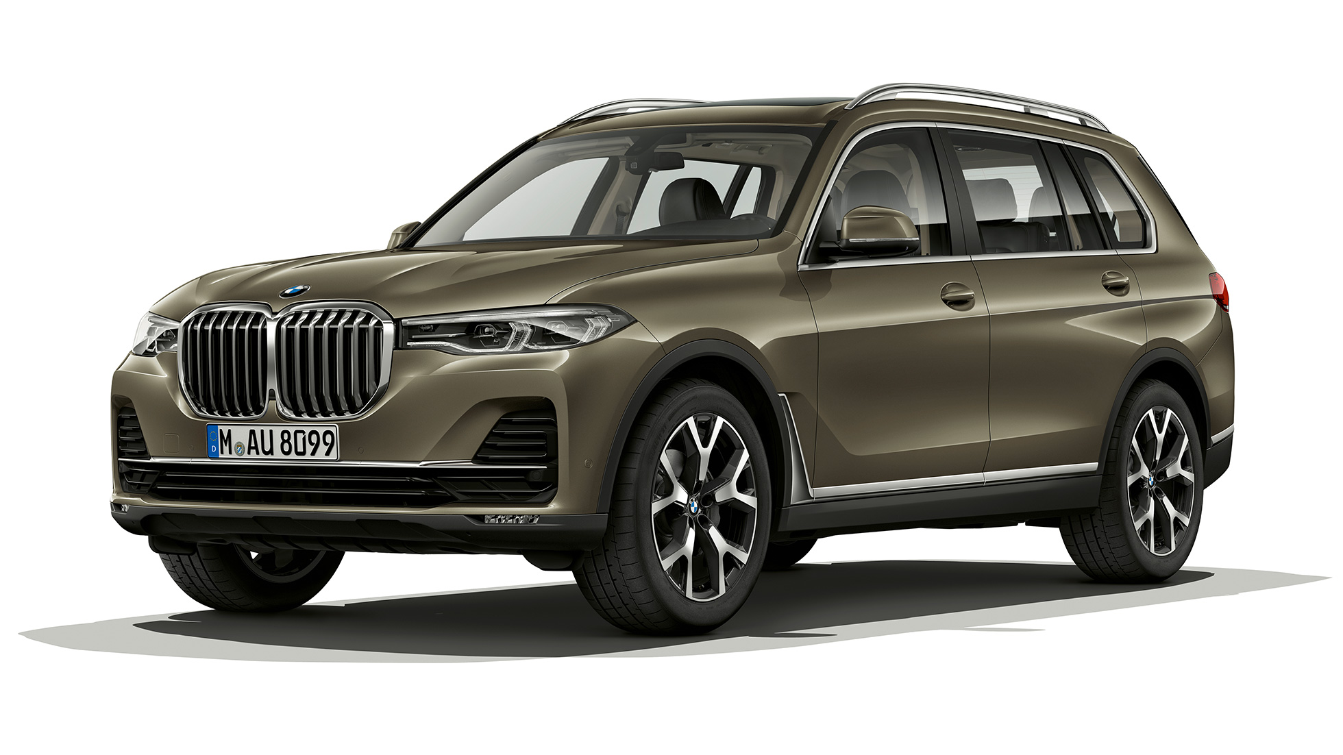 BMW-a X7 Studijski snimak BMW-a X7 u Vermont brončanoj boji