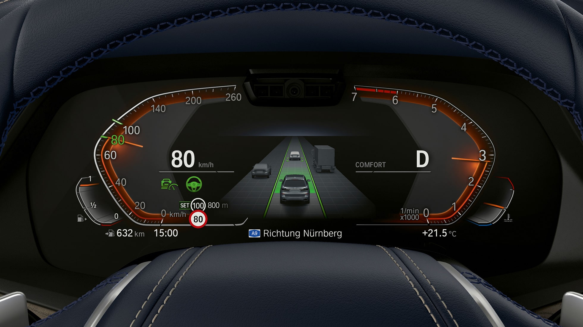 Driving Assitant Plus i Parking Assistant Plus Driving Assitant Plus i Parking Assistant Plus: detaljan prikaz instrument ploče
