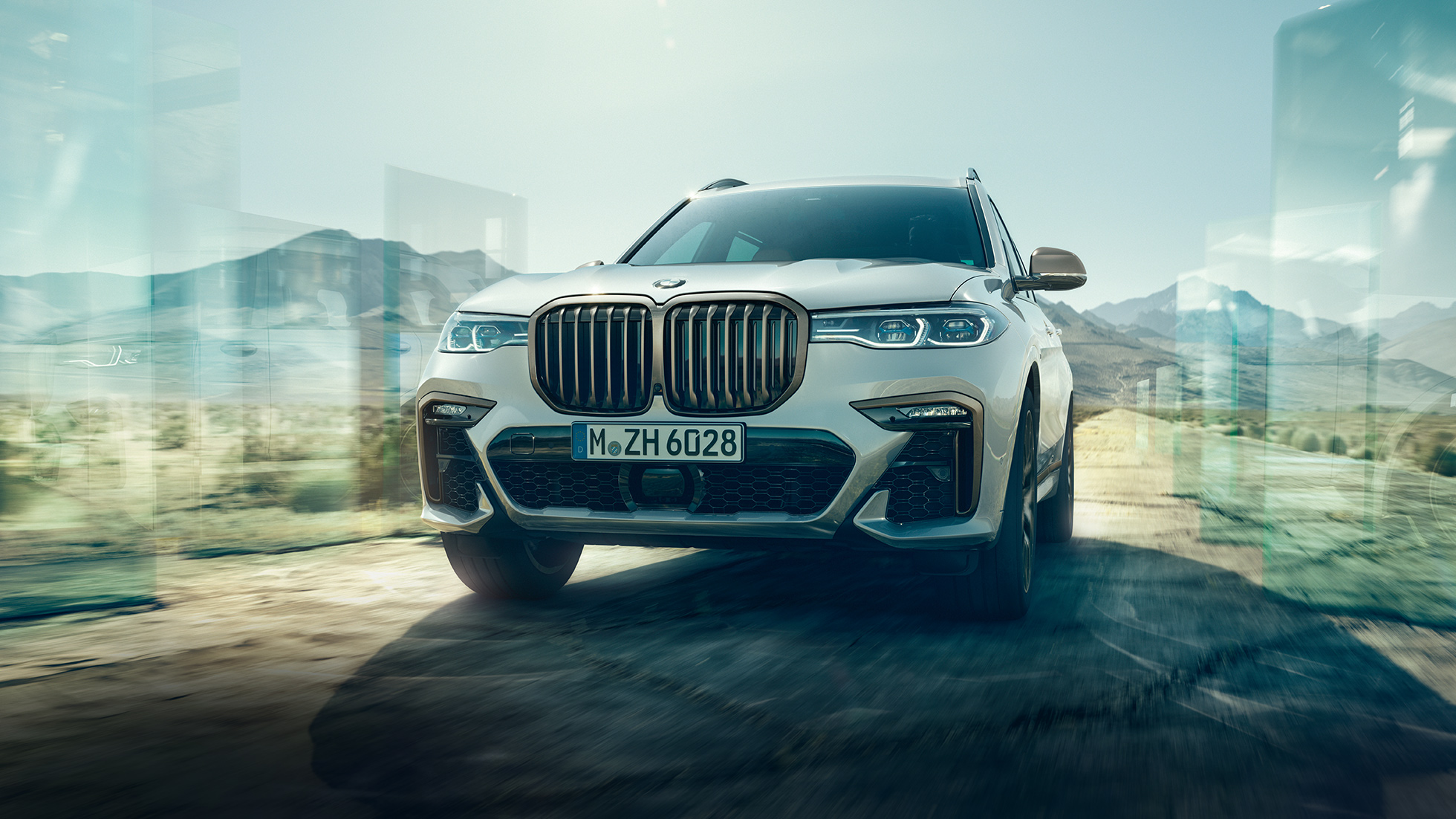 BMW X7 M50d, stražnji prikaz BMW X7 M50d, sprijeda
