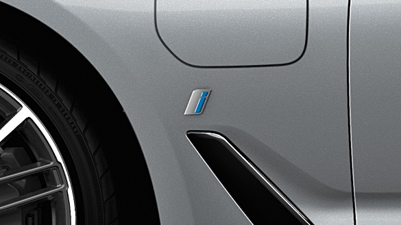BMW iPerformance i logo. BMW iPerformance i logo.
