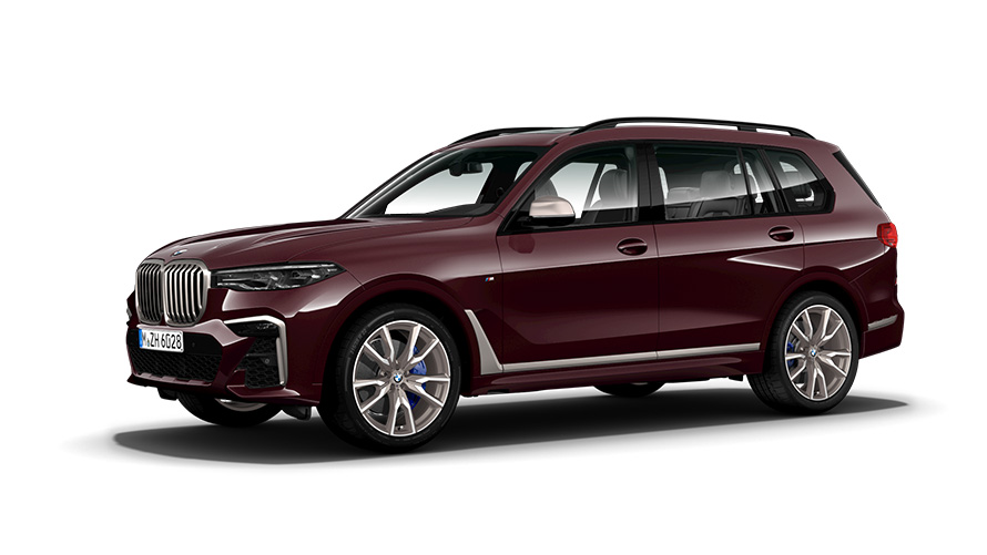 BMW X7 M50i G07 2019 tročetvrtinski pogled s boka BMW X7 M50i G07 2019 tročetvrtinski pogled s boka