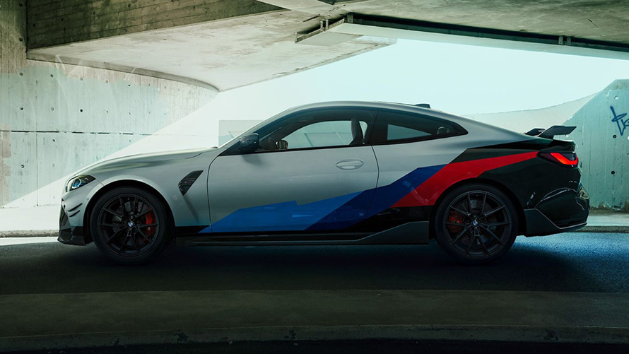 BMW M4 CS G82 2021 pogled s boka sa M Performance dijelovima