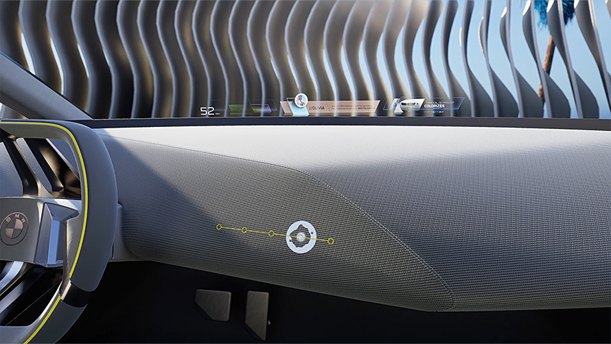 BMW i Vision Dee BMW Mixed Reality Slider BMW i Vision Dee Vision vozilo BMW Mixed Reality Slider