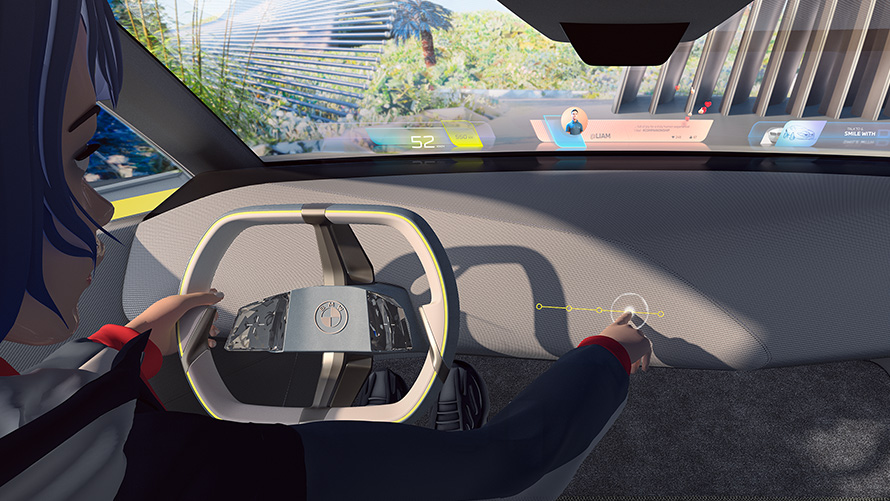 BMW i Vision Dee interactive communication BMW i Vision Dee Vision interaktivna komunikacija vozila