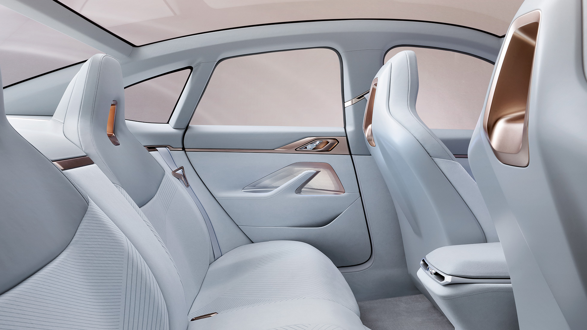 Unutrašnjost 3 BMW Concept i4 2020 G26 Unutrašnjost 3 BMW Concept i4 2020 G26 Električni automobil potpuno na struju BMW Gran Coupé