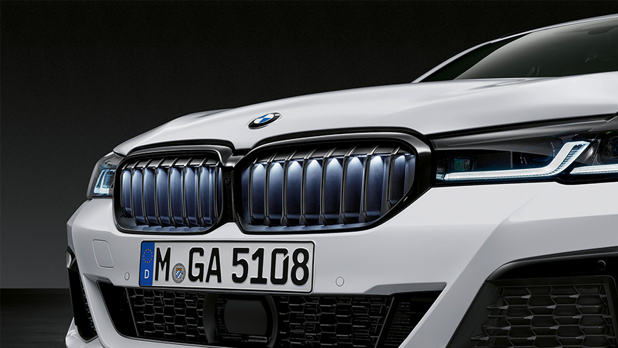 M Performance rešetka bubrega Iconic Glow BMW dodaci jesen zima M Performance rešetka bubrega Iconic Glow